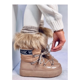 Kendals Botas de neve com pelo Khaki - Inello marrom 2