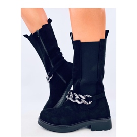 Wiley Botas Chelsea de cano longo pretas - Inello preto 2