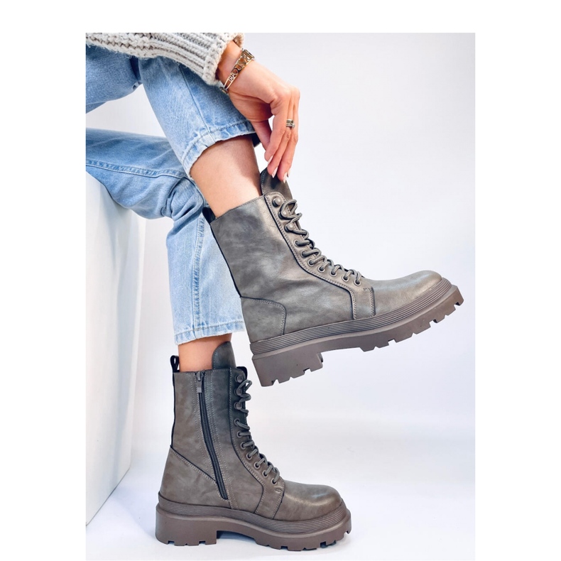 Kinchs Grigio - Botins Inello com cadarço e protetor cinza 2