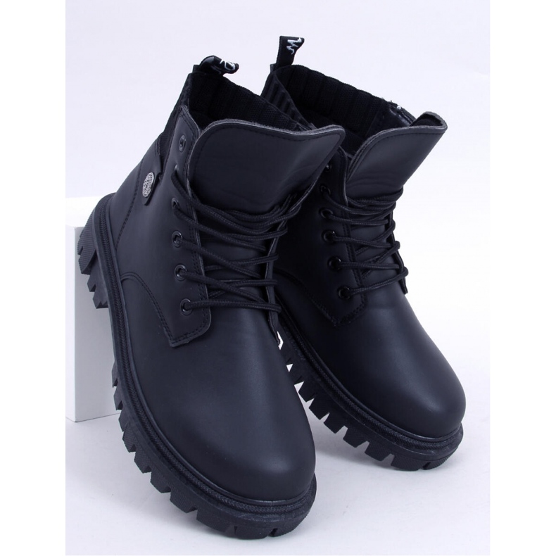 Bota trapper feminina Atomic Black - Inello preto 1