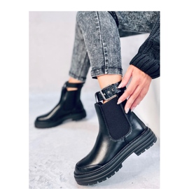 Botas Chelsea Femininas Stoke Black Pu - Inello preto 2
