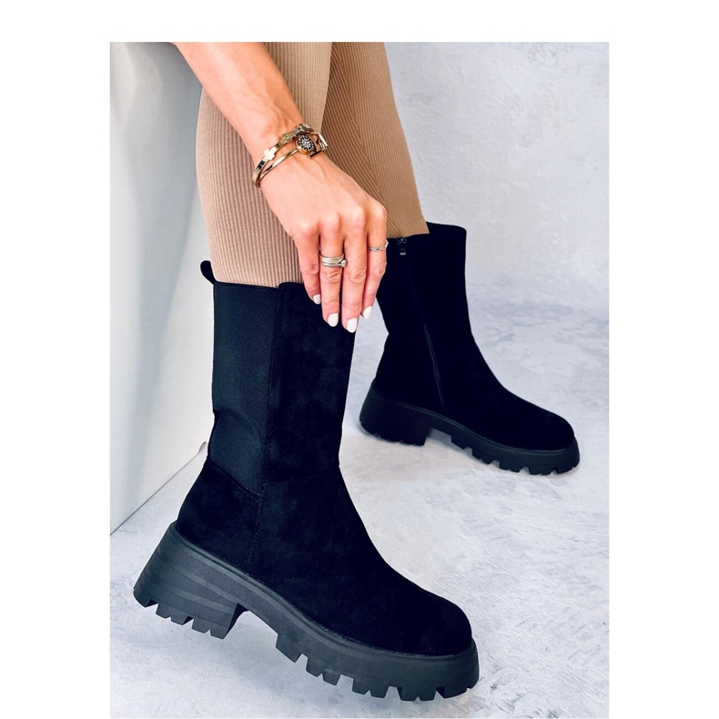 Seuss Bota Chelsea cano alto preta - Inello preto 2