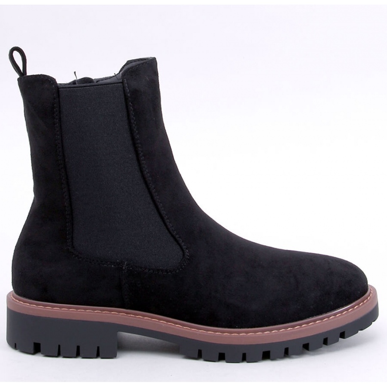 Fuqua Botas Chelsea de camurça preta - Inello preto 1
