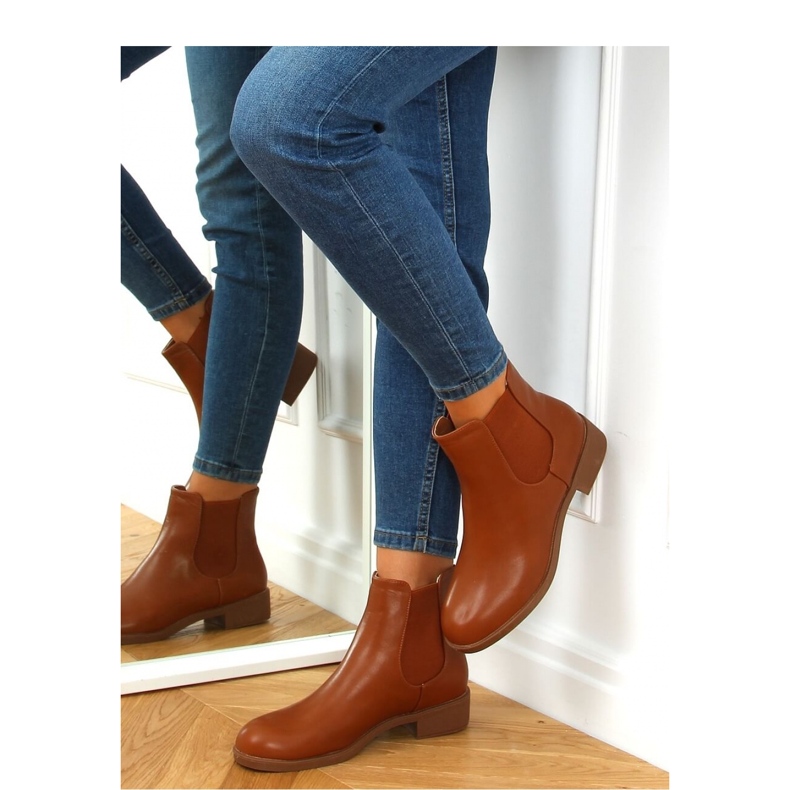 Botas Chelsea clássicas femininas camelo 6217 Camel - Inello castanho 2