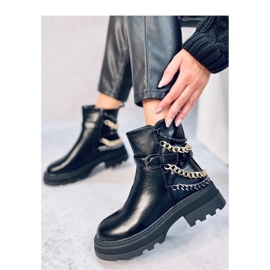 Botins militares com correntes Toliver Preto - Inello 2 Botins militares com correntes Toliver Preto - Inello 2