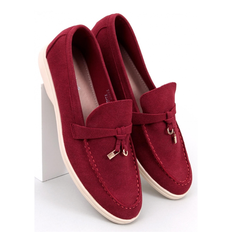 Mocassins femininos Eunice Wine - Inello vermelho 1