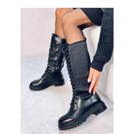 Eddies Black - Botas Inello com cano elástico preto 2
