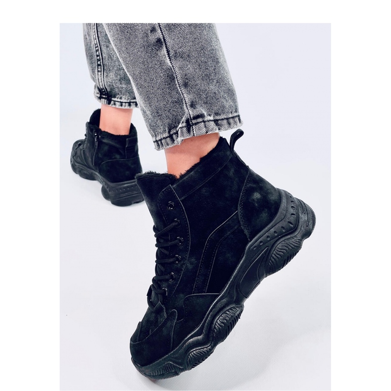 Elius Black - Tênis de inverno com isolamento Inello preto 2