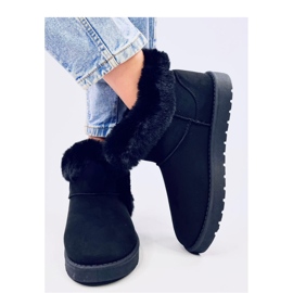 Botas curtas emas com pêlo Sissoi Preto - Inello 1