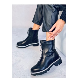 Teah Botins pretos com zircônias cúbicas - Inello 2