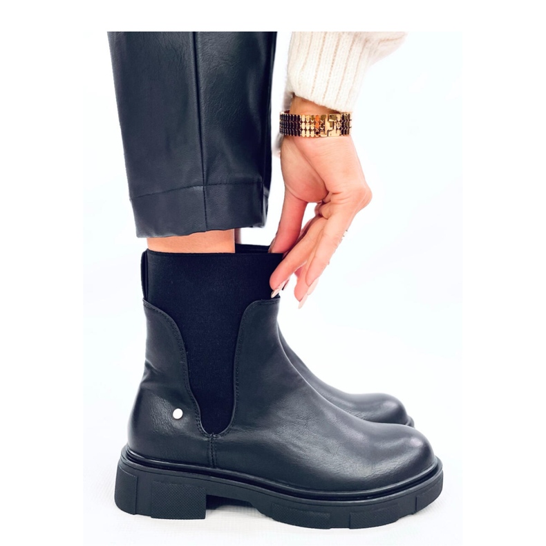 Botas Chelsea femininas Mead Black - Inello preto 1