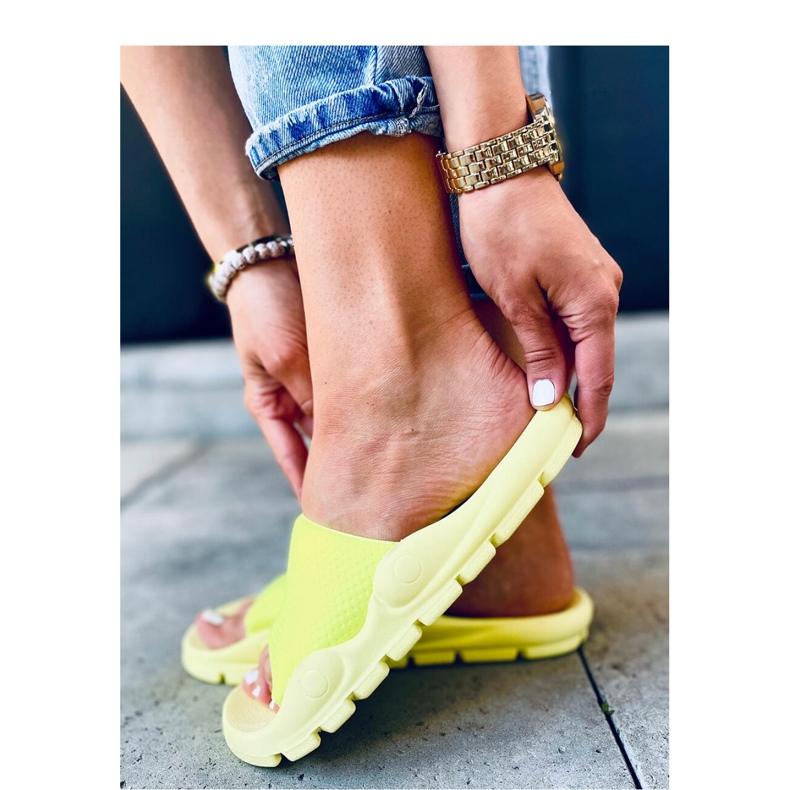 Sandália chinelo feminina Wind Yellow - Inello amarelo 1