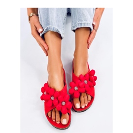 Sandália Chinelos de cortiça com almofadas flores Charss Laranja - Inello 2 Sandália Chinelos de cortiça com almofadas flores Charss Laranja - Inello 2