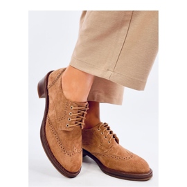 Vedra Mocassim de salto alto Camel - Inello marrom 1