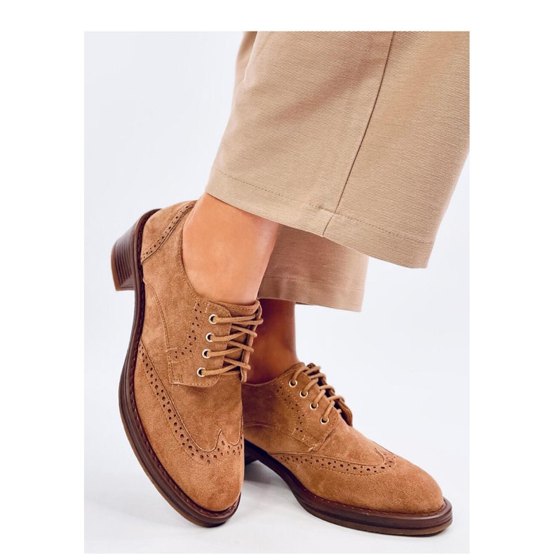 Vedra Mocassim de salto alto Camel - Inello marrom 1