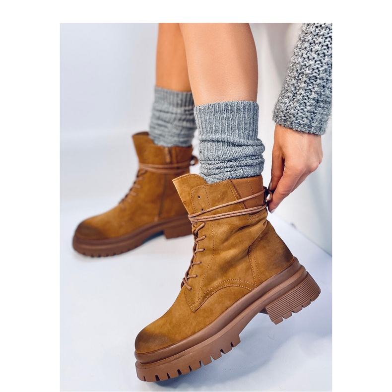 Botins Trapper com protetor Desfor Camel - Inello castanho 1