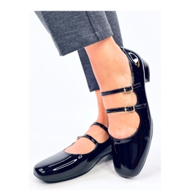 Sapatilhas de salto alto com tiras Corigan Preto - Inello 1