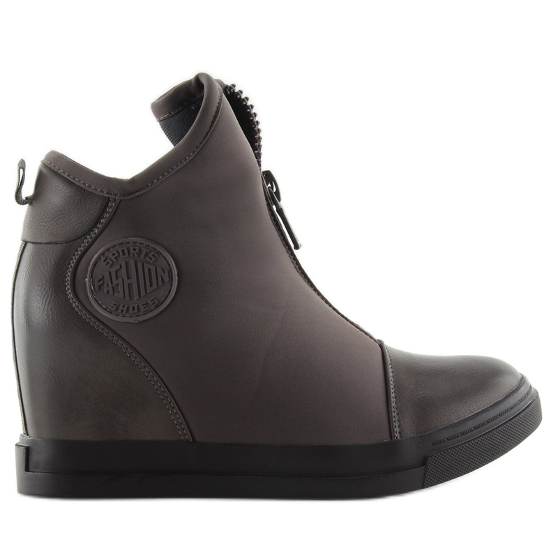 Tênis de cunha cinza 168-129 cinza 1