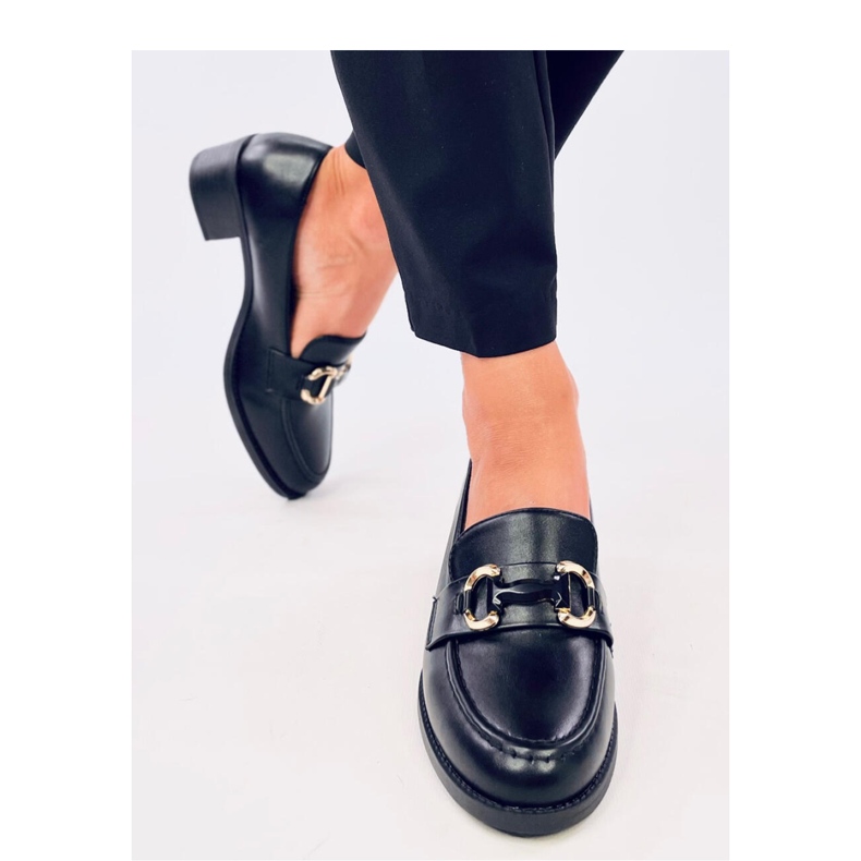 Rabier Scarpin preto com salto largo - Inello 2