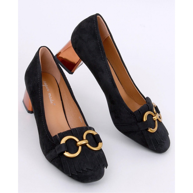 Weinn Sapato com salto cobre preto - Inello 1