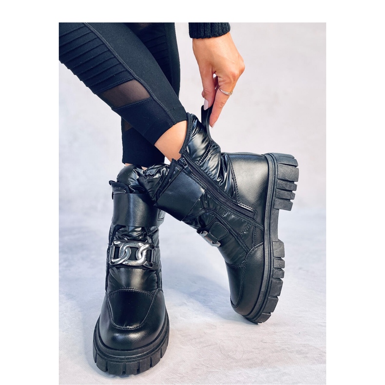 Botas de neve femininas Gabby Black - Inello preto 2