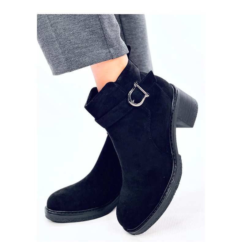 Duncans Botins pretos com salto baixo - Inello 1 Duncans Botins pretos com salto baixo - Inello 1