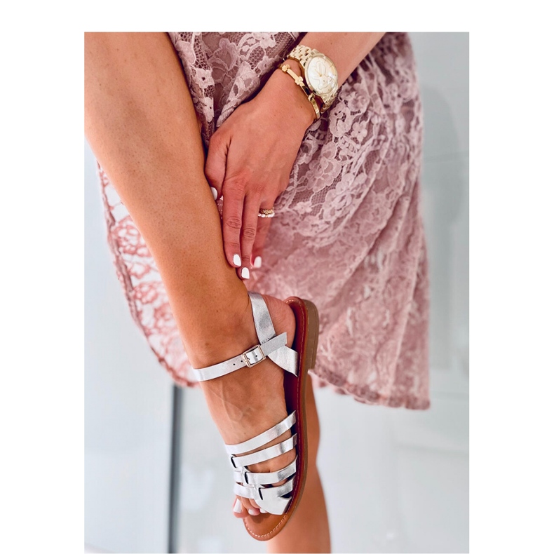 Sandálias femininas Spokey Silver - Inello cinza 2