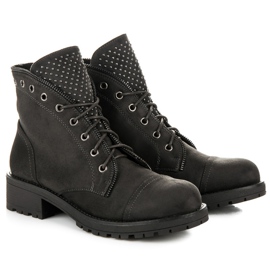 Flyfor Botas de trabalho com cordão cinza 1