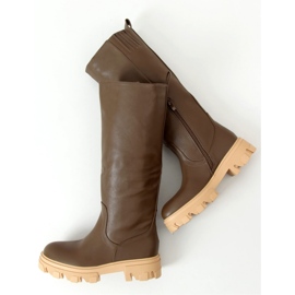 Botas Khaki QT21P Army Green com sola grossa - Inello verde 1