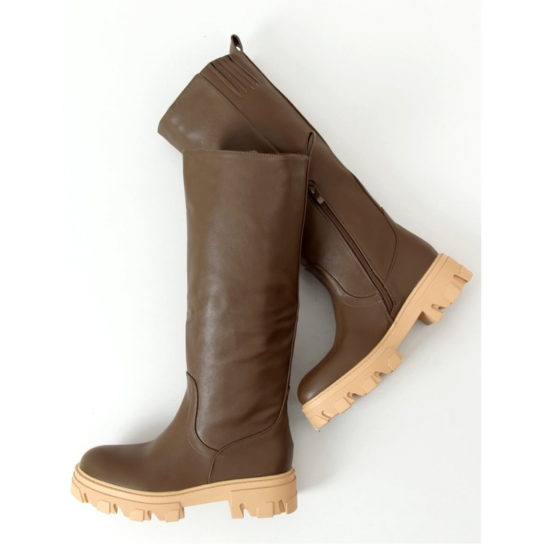 Botas Khaki QT21P Army Green com sola grossa - Inello verde 1