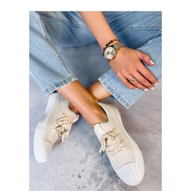 Bruni LT.BEIGE Tênis meia feminino - Inello bege 1