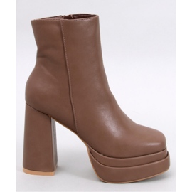 Bota plataforma confortável Charokee Khaki - Inello castanho 1