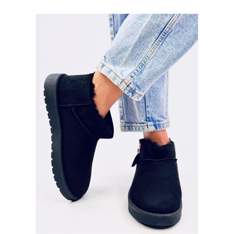 Calça curta emus com zíper Frankis Black - Inello preto 2