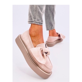 Tempelton Mocassins de camurça rosa com laço - Inello 1