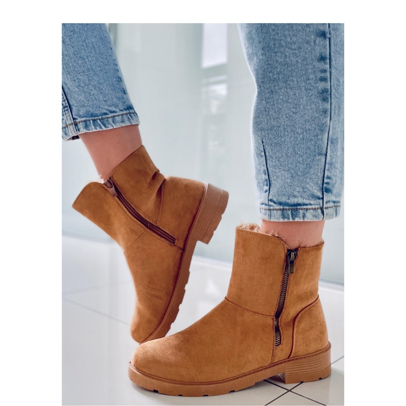 Kallen Bota rasa Camel - Inello castanho 2 Kallen Bota rasa Camel - Inello castanho 2