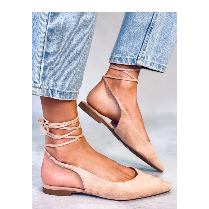 Dentoni Sapatilhas Nude com cadarço - Inello bege 1 Dentoni Sapatilhas Nude com cadarço - Inello bege 1