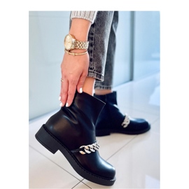 Botins femininos com corrente Foster Preto - Inello 1 Botins femininos com corrente Foster Preto - Inello 1