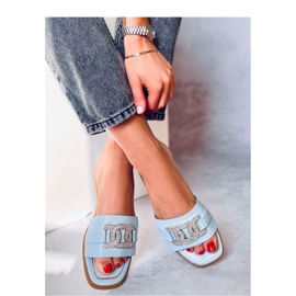 Mille Sandália com strass azul - Inello 1