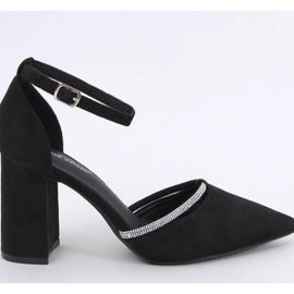 Ayari Scarpin preto com tiras e salto alto - Inello. 1
