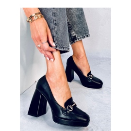 Albers Mocassim de salto alto preto - Inello 2