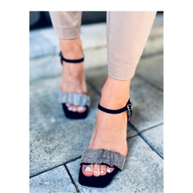 Dash Sandália de salto largo preta - Inello preto 1