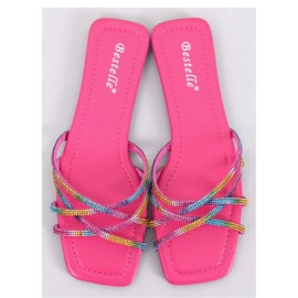 Chinelo Sandália com strass Rexha Fúcsia - Inello rosa 1 Chinelo Sandália com strass Rexha Fúcsia - Inello rosa 1