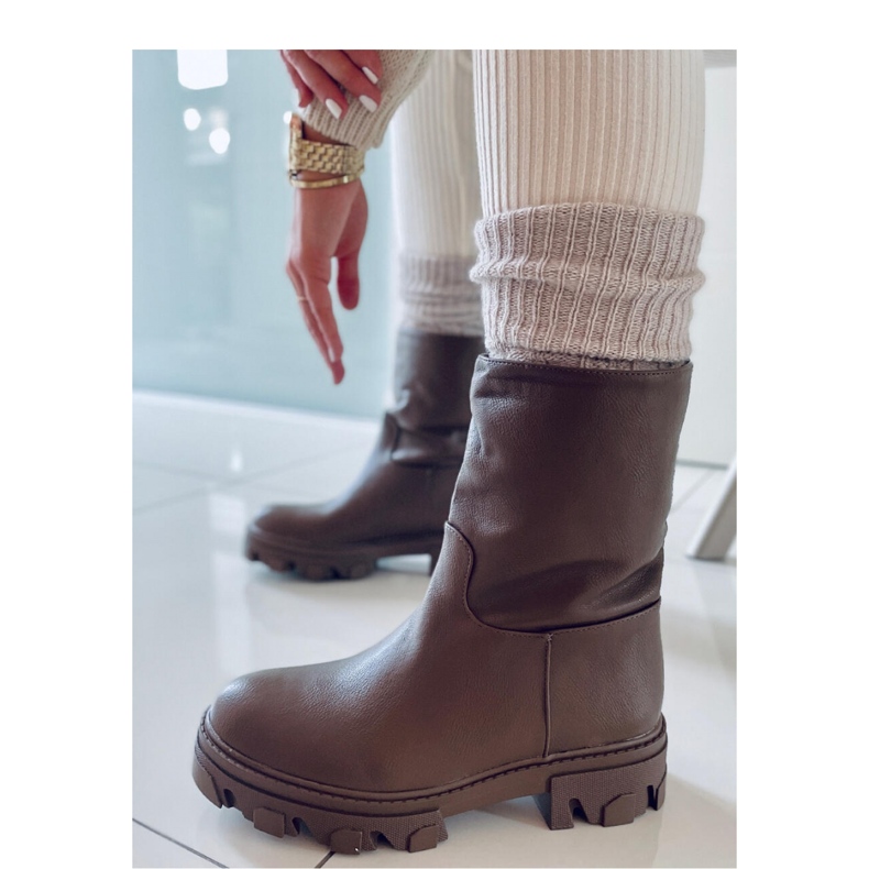 Bunton Bota cano curto verde militar - Inello castanho 2