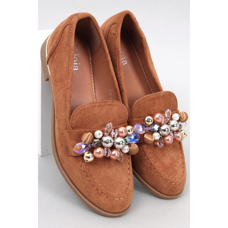 Anselme Mocassim camel com pedras - Inello marrom 1