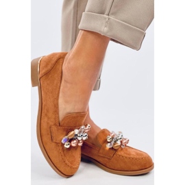 Anselme Mocassim camel com pedras - Inello castanho 2