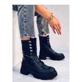 Dart Bota bovver preta com cadarço - Inello preto 2 Dart Bota bovver preta com cadarço - Inello preto 2