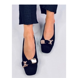 Sapatilhas Cranny Pretas com ursinho dourado - Inello preto 1