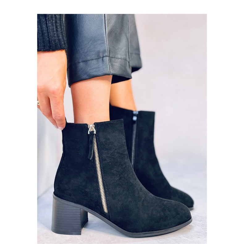 Aguirre Bota cano alto de camurça preta - Inello preto 1