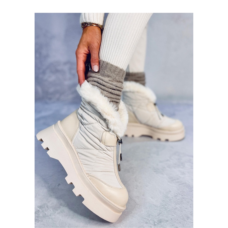 Tavaris Botas de neve bege com pelo - Inello 2 Tavaris Botas de neve bege com pelo - Inello 2