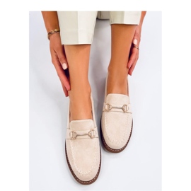 Mocassins femininos em camurça States Bege - Inello 1